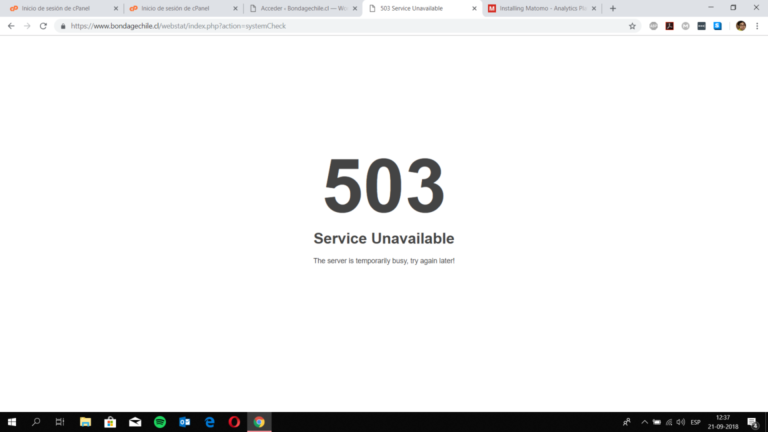 503 Service Unavailable